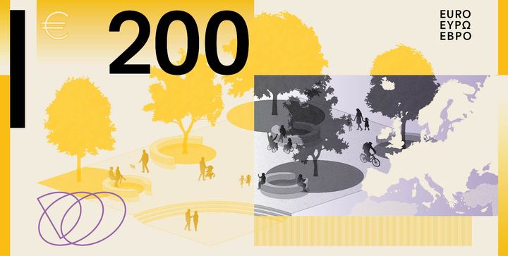 Designentwurf A (Studio Joost Grootens): 200 Euro, Rückseite