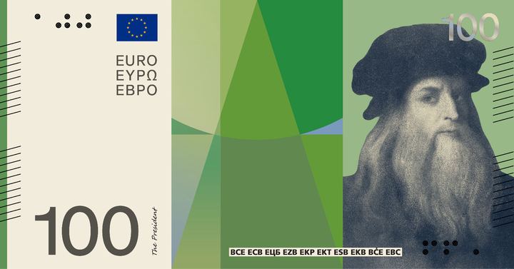 Designentwurf C (Neue Gestaltung GmbH): 100 Euro, Vorderseite