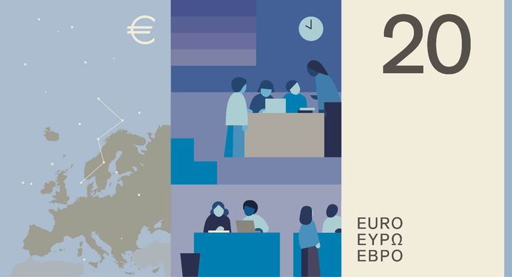 Designentwurf C (Neue Gestaltung GmbH): 20 Euro, Rückseite