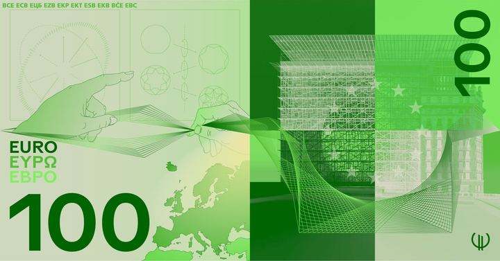 Designentwurf D (Rudy Guedj und François Girard-Meunier): 100 Euro, Rückseite