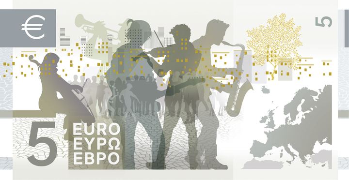 Designentwurf E (Myrsini Vardopoulou): 5 Euro, Rückseite