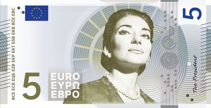 Designentwurf E (Myrsini Vardopoulou): 5 Euro, Vorderseite