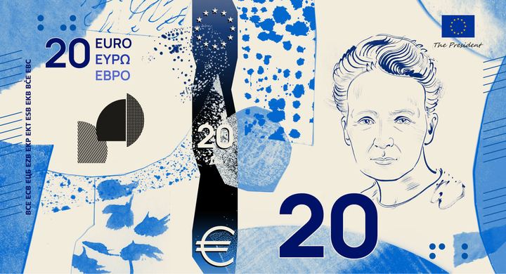 Designentwurf F (Jan Robert Dünnweller): 20 Euro, Vorderseite