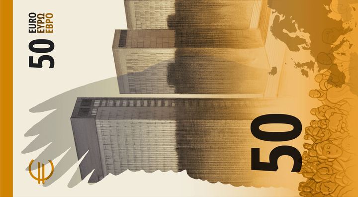 Designentwurf J (Ville Tietäväinen): 50 Euro, Rückseite